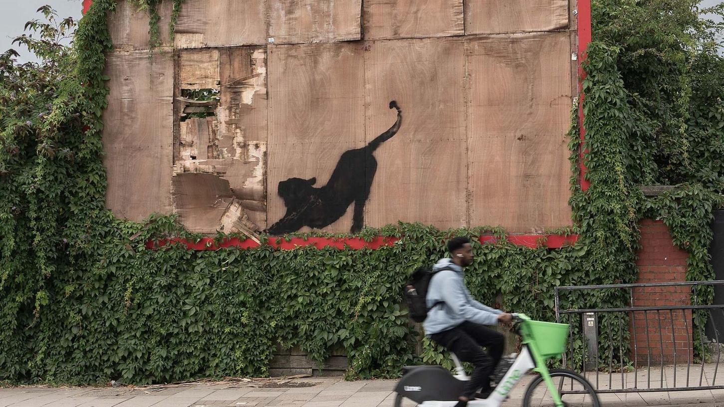 Mit seiner Bilder-Reihe will Banksy wohl die Menschen aufmuntern. Mit seiner Bilder-Reihe will Banksy wohl die Menschen aufmuntern.