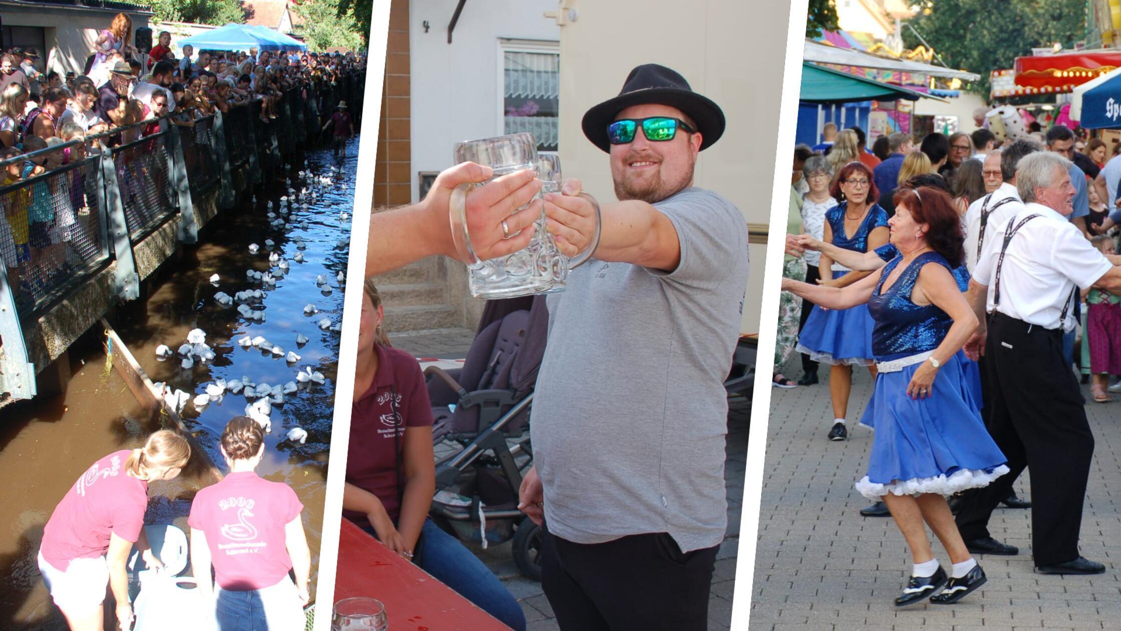 Kirchweih in Schwand: Starke M&auml;nner, fliegende R&ouml;cke und Derby auf dem Hembach