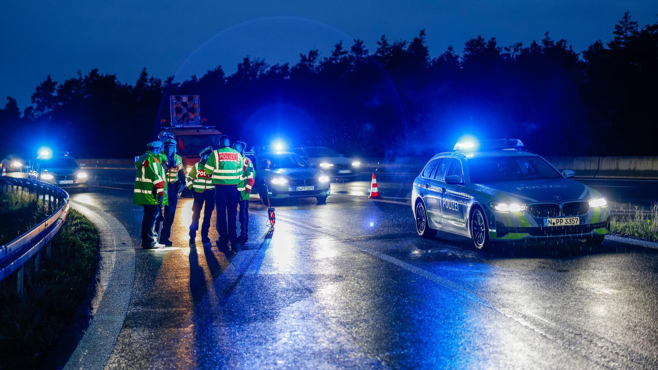 A6 Schwabach Polizeieinsatznull