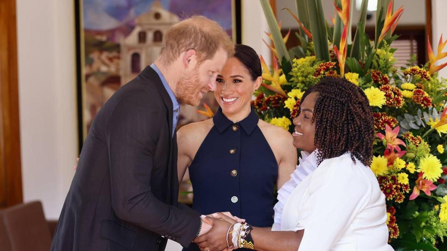 Prinz Harry und Herzogin Meghan wollen in Kolumbien an Veranstaltungen zum Thema Cybermobbing teilnehmen. Prinz Harry und Herzogin Meghan wollen in Kolumbien an Veranstaltungen zum Thema Cybermobbing teilnehmen.