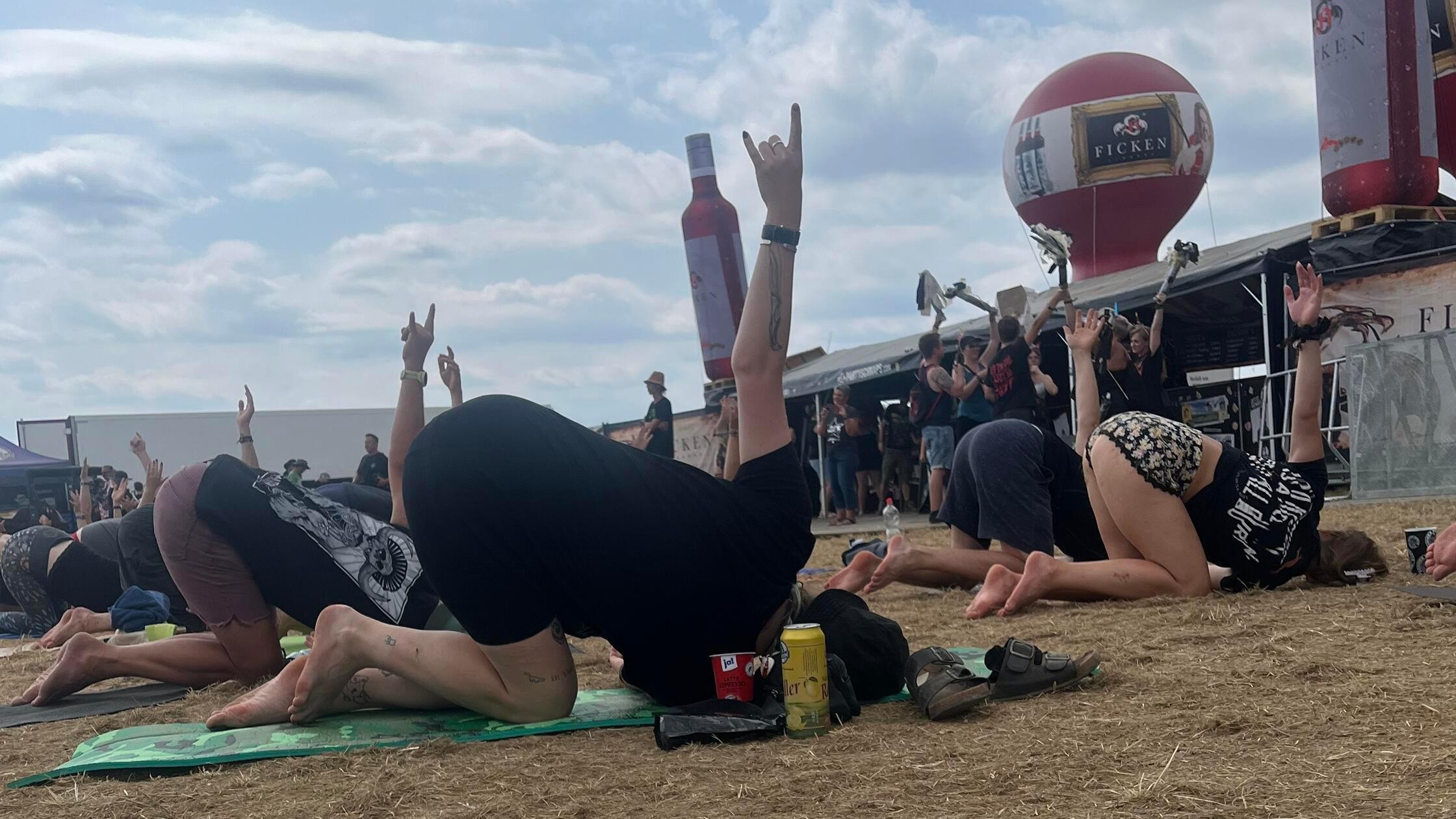 Denn hier fand Yoga statt.