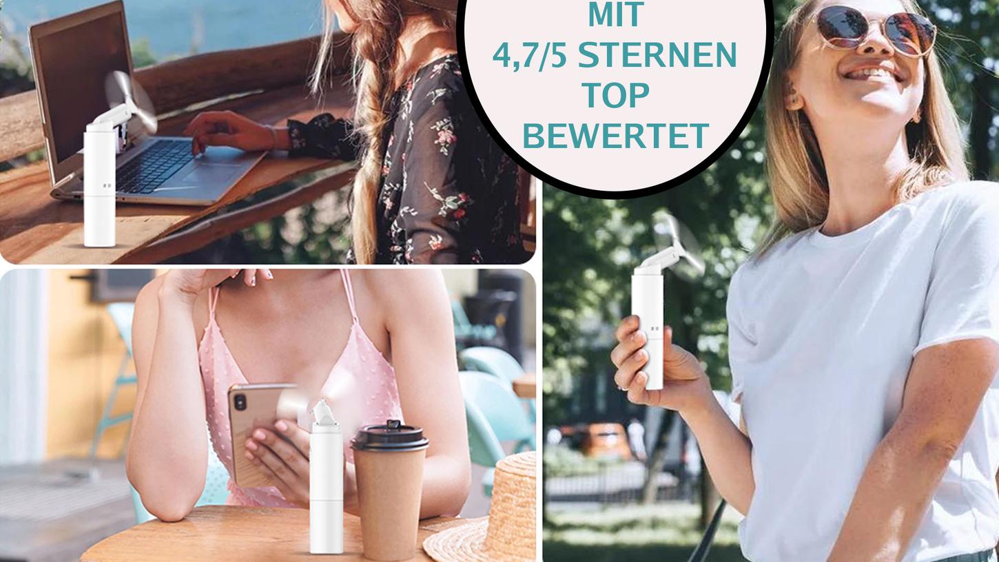 Trotz seiner geringen Größe hat der Handventilator viel Power. Trotz seiner geringen Größe hat der Handventilator viel Power.