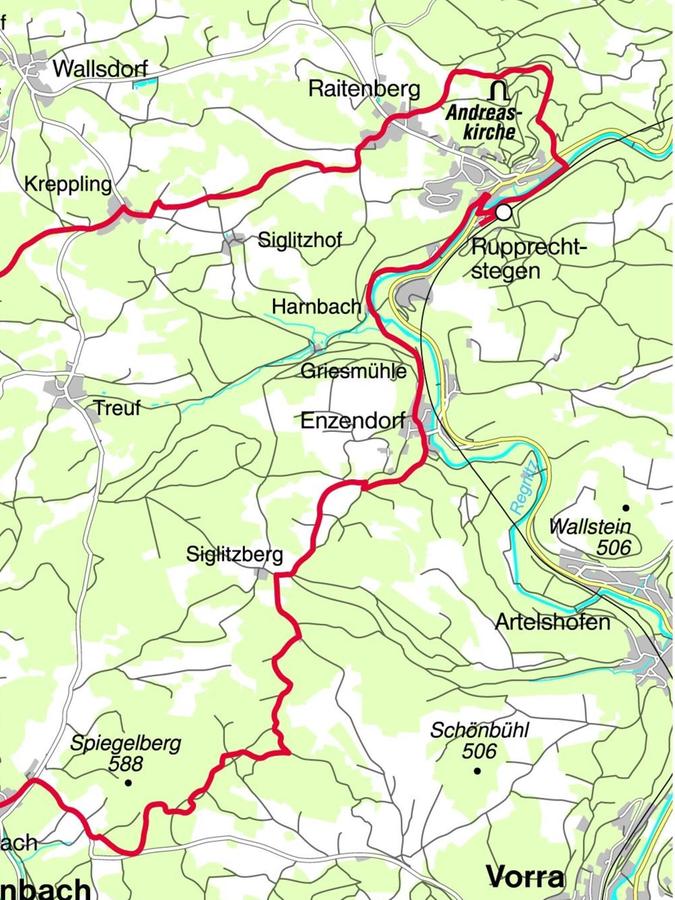 Die Tour startet in Engelthal. Die Tour startet in Engelthal.