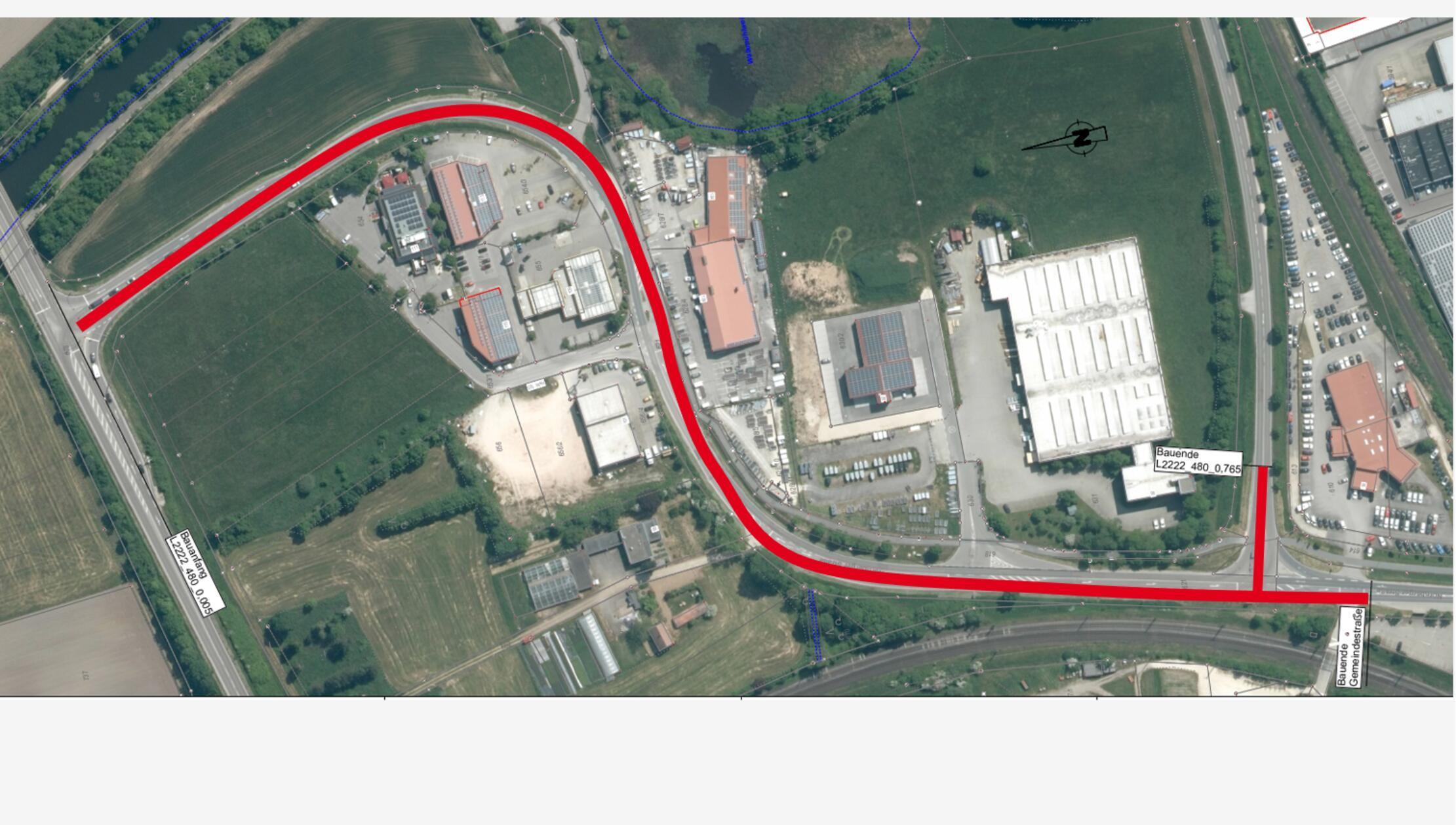 St 2222 - B 466 - Vollsperrung ab April 2025