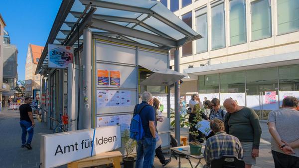 Das "Amt für Ideen" nimmt Vorschläge und Einfälle der Menschen entgegen.