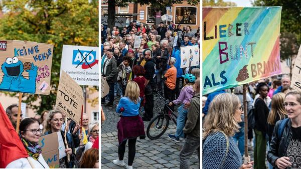 Demo gegen AfD in Schwabach