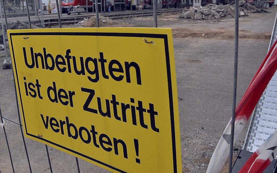 Arbeiten am Bahnhof unter Volldampf Arbeiten am Bahnhof unter Volldampf