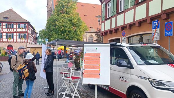 nn.de Redaktionsbus Schwabach Regionalmarkt