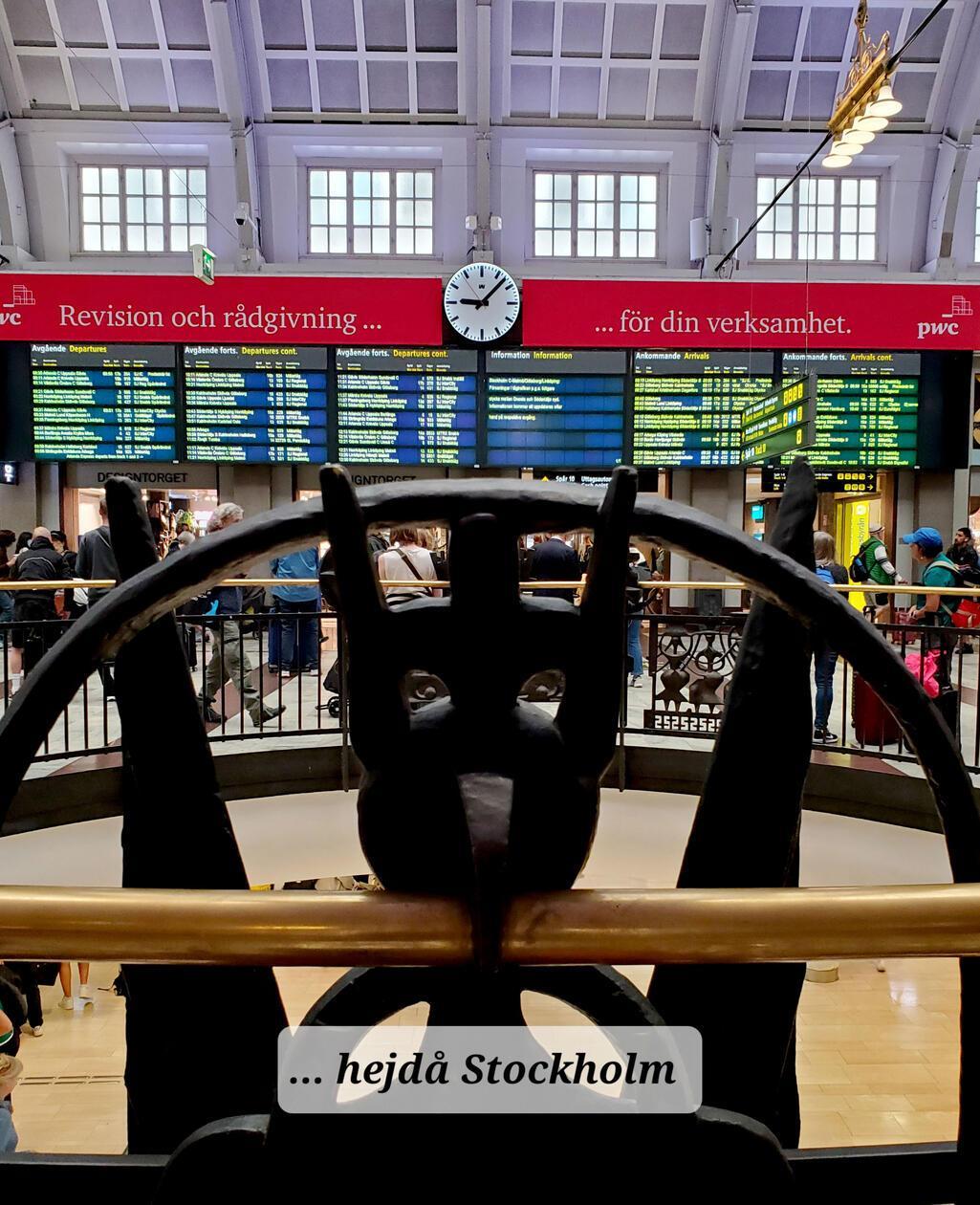 "Hallo Stockholm!": Bahnhof Stockholm Central