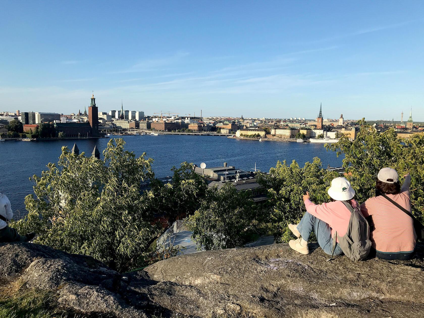 Am ersten Abend sollte man unbedingt auf den Skinnarviksberget (Södermalm) spazieren - im Rucksack eine Decke samt Getränken und Kleinigkeiten zum Essen. Hier treffen sich Touristen und Einheimische zum gemütlichen Tagesausklang mit einem wunderbaren Blick auf die Altstadt.