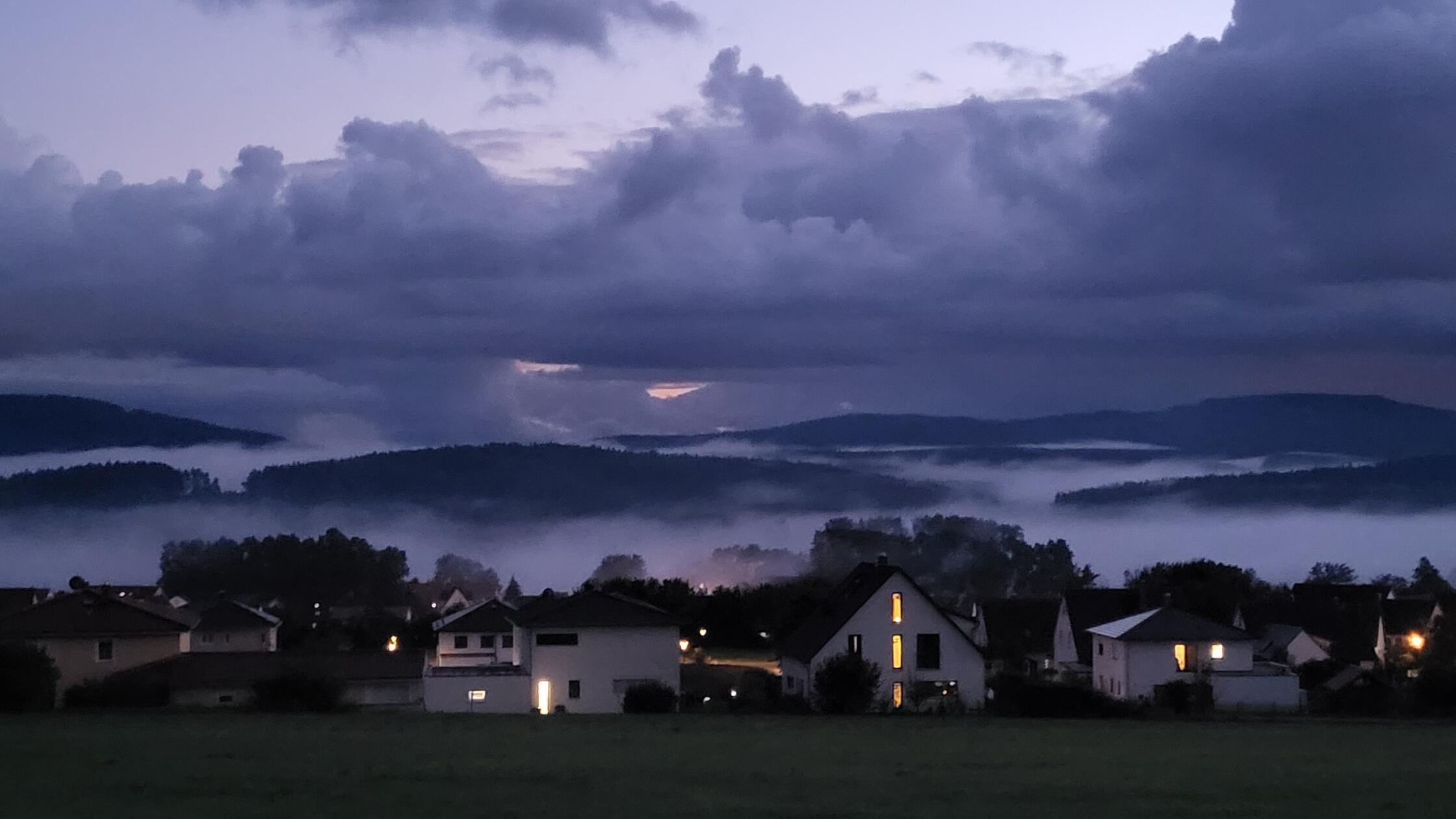 Abendstimmung in Reichenschwand.