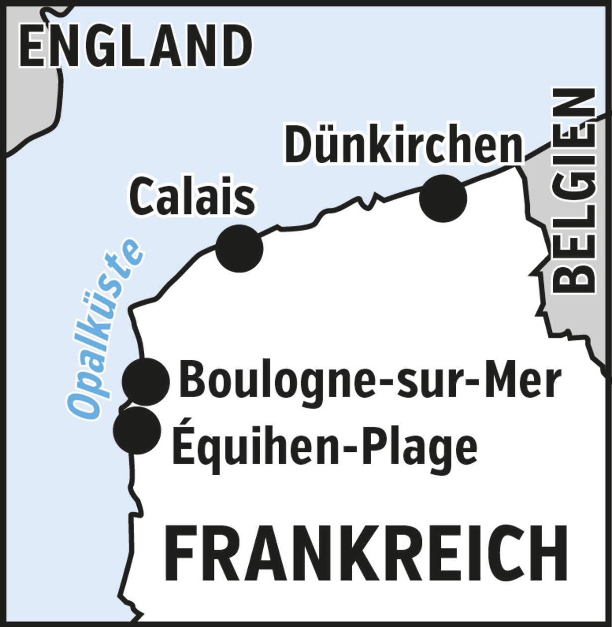 Reisegrafik Frankreich - Belgien