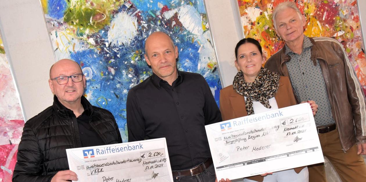 Mederer Für Peter Mederer zählt jeder Meter: Neumarkter spendet 5200 Euro aus ...