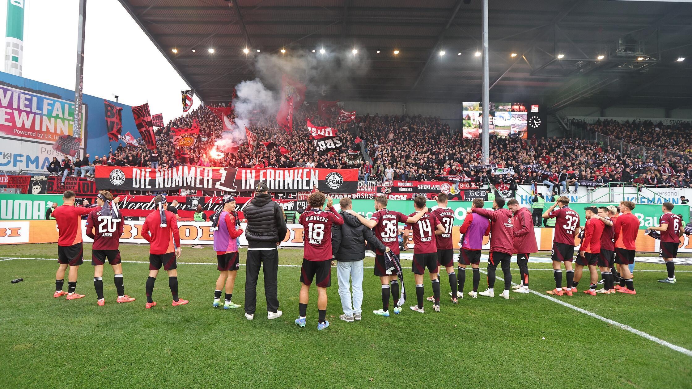 Das Derby zwischen 1. FC Nürnberg und Spielvereinigung Greuther Fürth