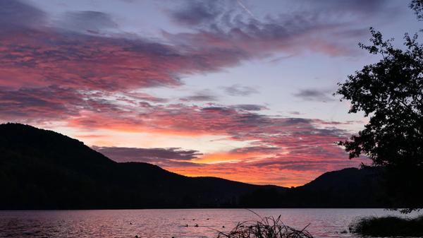 Morgenstimmung am Happurger Stausee.