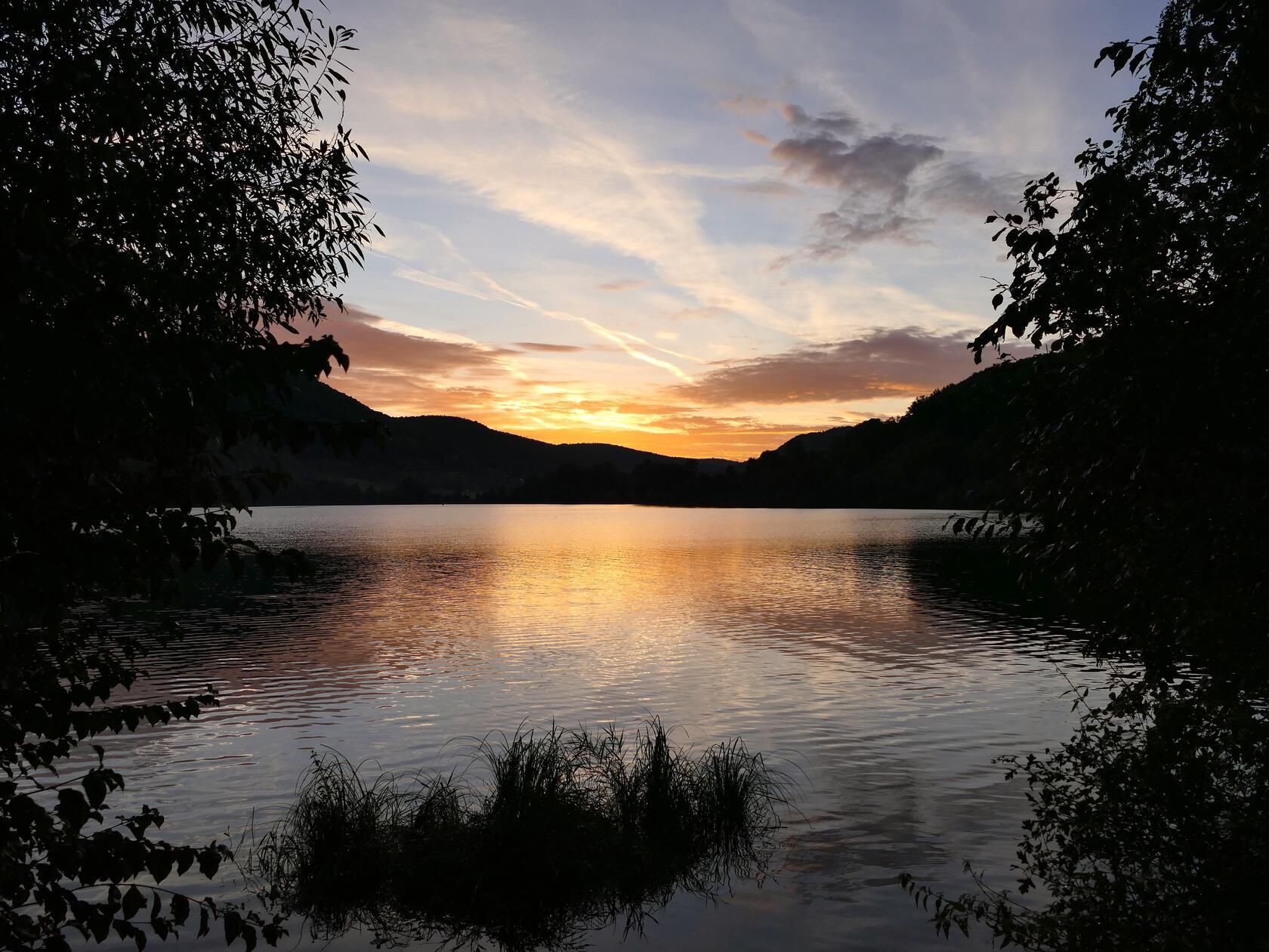 Morgenstimmung am Happurger Stausee.