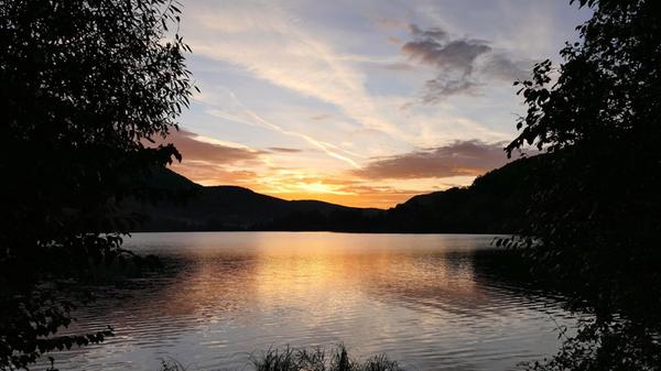 Morgenstimmung am Happurger Stausee.