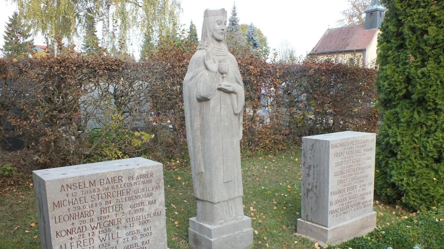 Das Priestergrab am Herzogenauracher Friedhof. Das Priestergrab am Herzogenauracher Friedhof.
