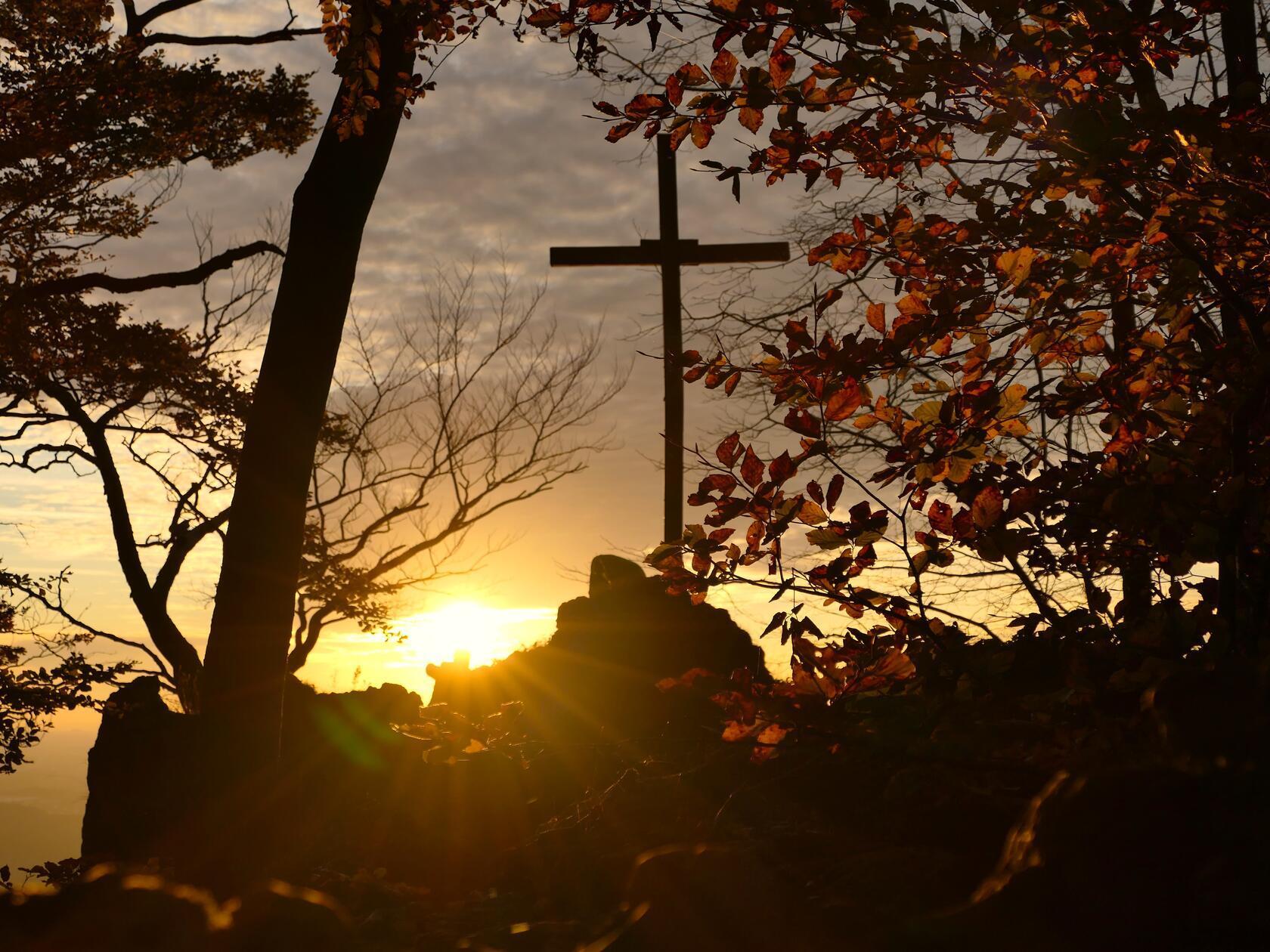 Sonnenuntergang am Glatzenstein.