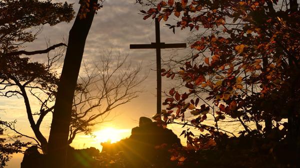 Sonnenuntergang am Glatzenstein.