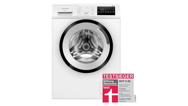 Die Waschmaschine wurde von Stiftung Warentest mit 1,8 bewertet.