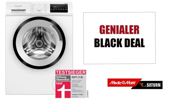 Siemens iQ300 Waschmaschine 7 kg MediaMarkt Black Deal