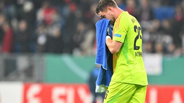 Christian Mathenia, der in Pokalspielen zwischen den Pfosten des FCN startet, konnte die Niederlage nicht verhindern.