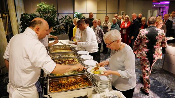 Den Hauptgang gab es vom Buffet.