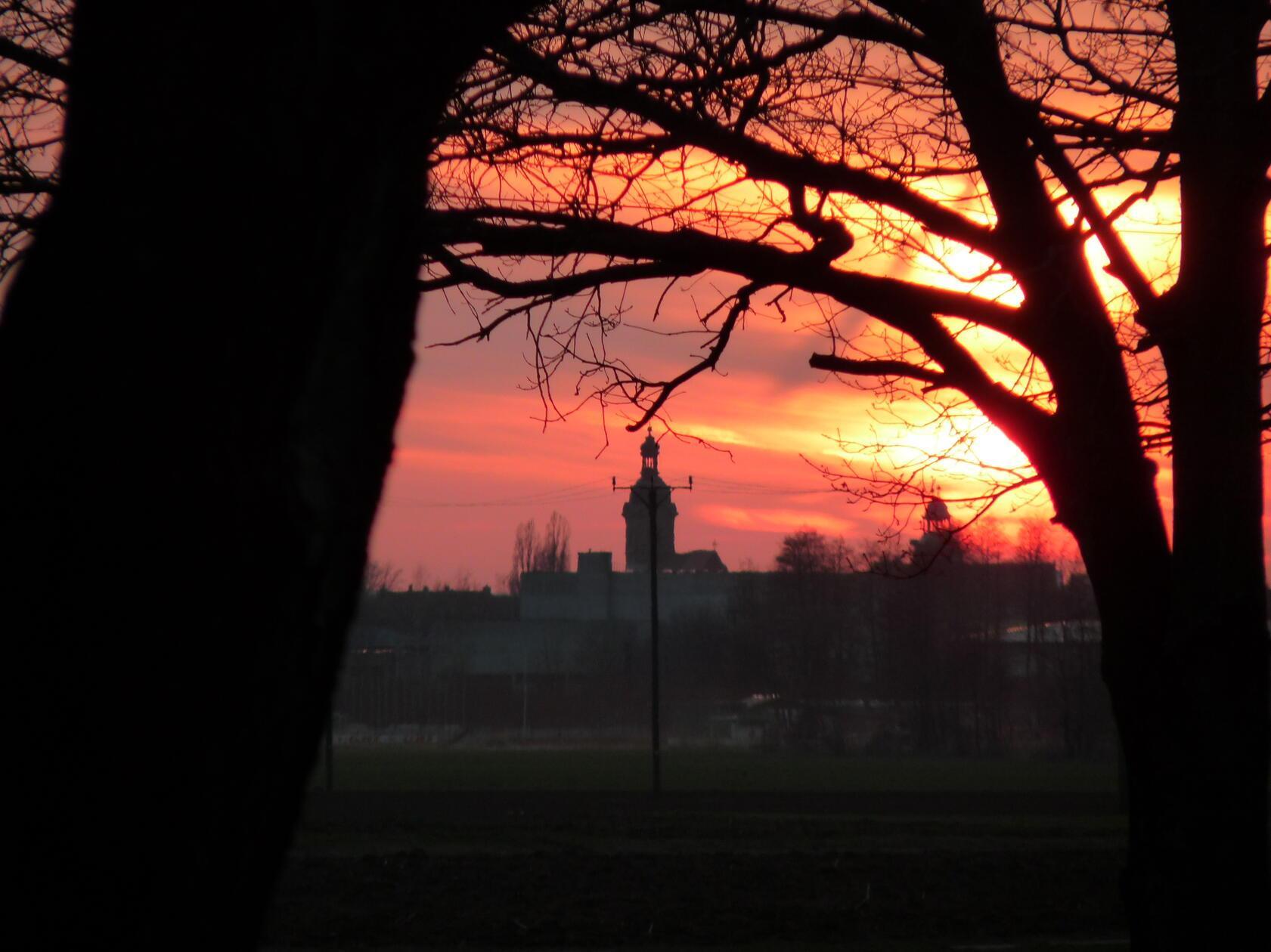 Blick vom Happurger Baggersee Richtung Hersbruck.