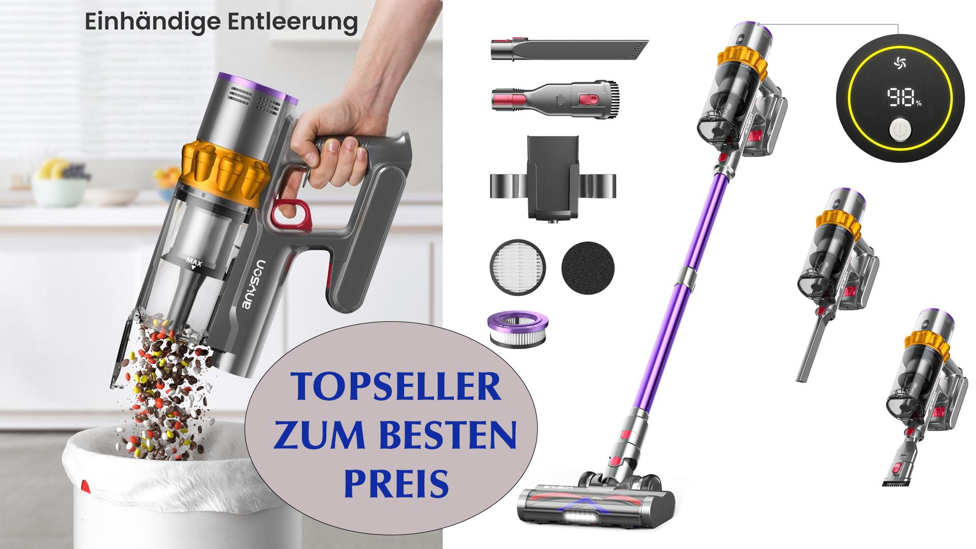 Amazon aspire les euros – seulement jusqu'au 20 novembre ! L'aspirateur sans fil le plus vendu, moins cher que jamais