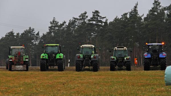 Landwirte aus der Oberpfalz stellten ihre Traktore