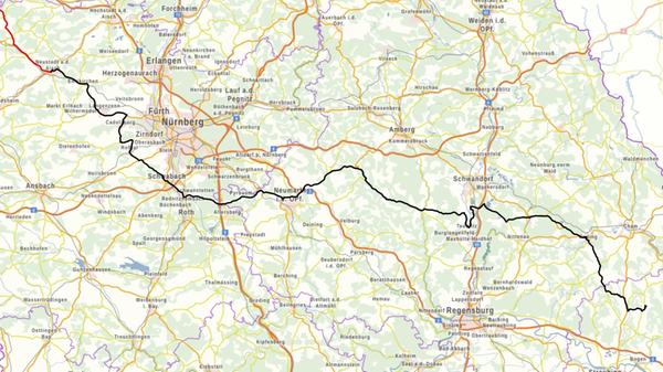 Streckenverlauf Bauerndemo 20.11.2024