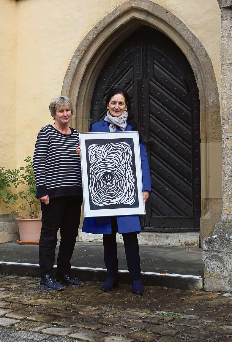 Gerhild W&auml;chter stellt im Advent in der Wei&szlig;enburger St. Andreaskirche aus