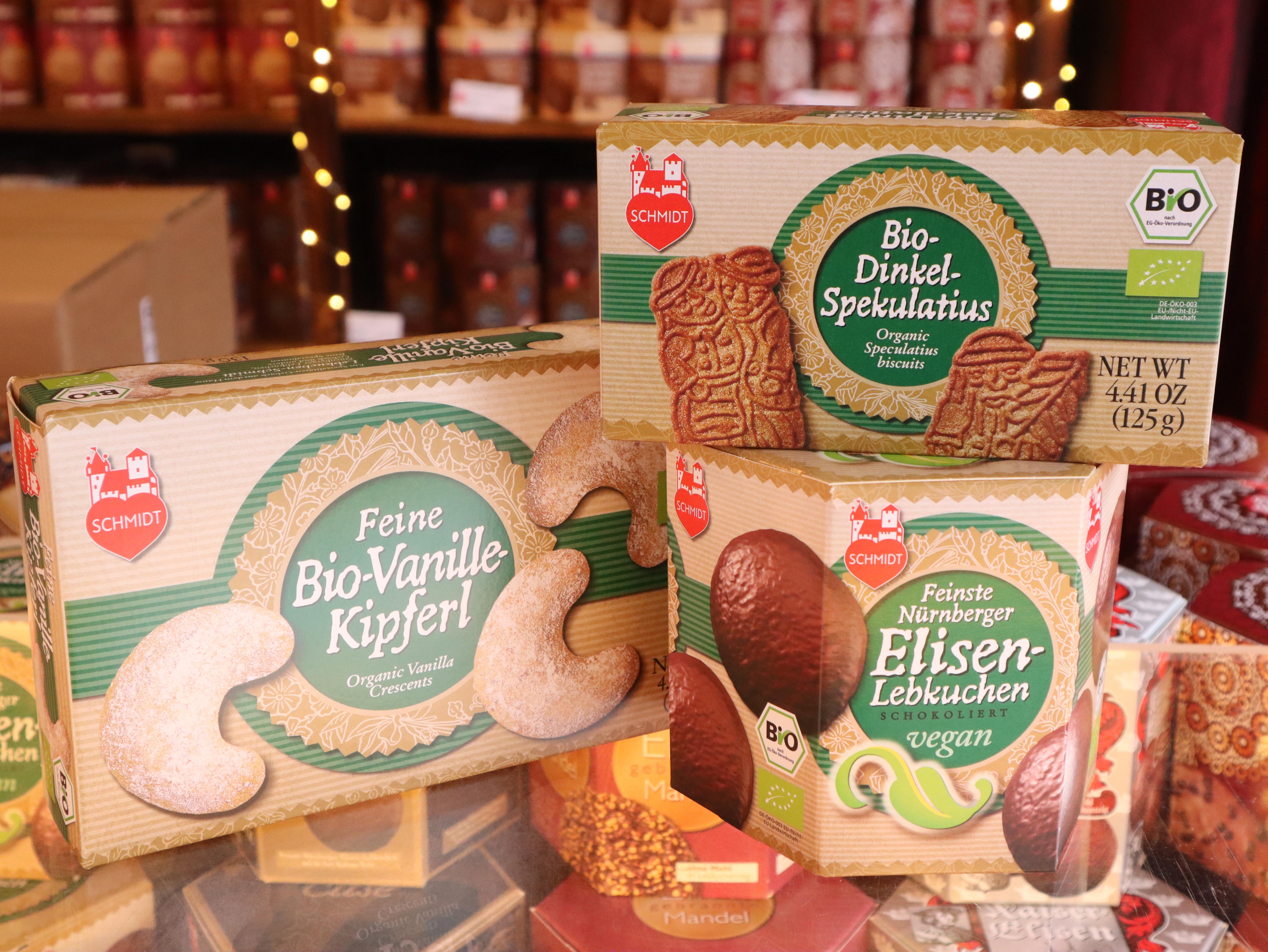 Bei der Bude 127 von Lebkuchen-Schmidt gibt es unter anderem vegane Lebkuchen.