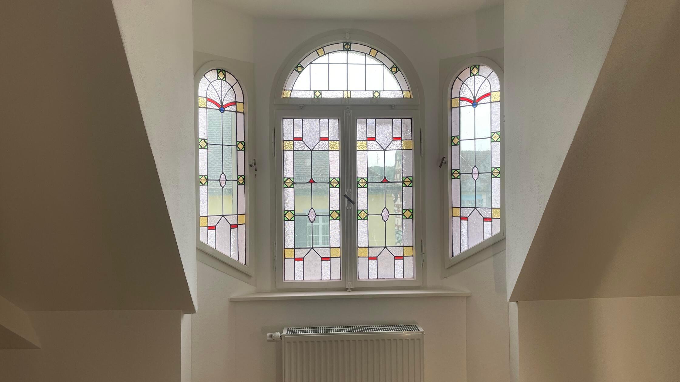 Strauss Haus Haupthaus Wohnung Glasfenster