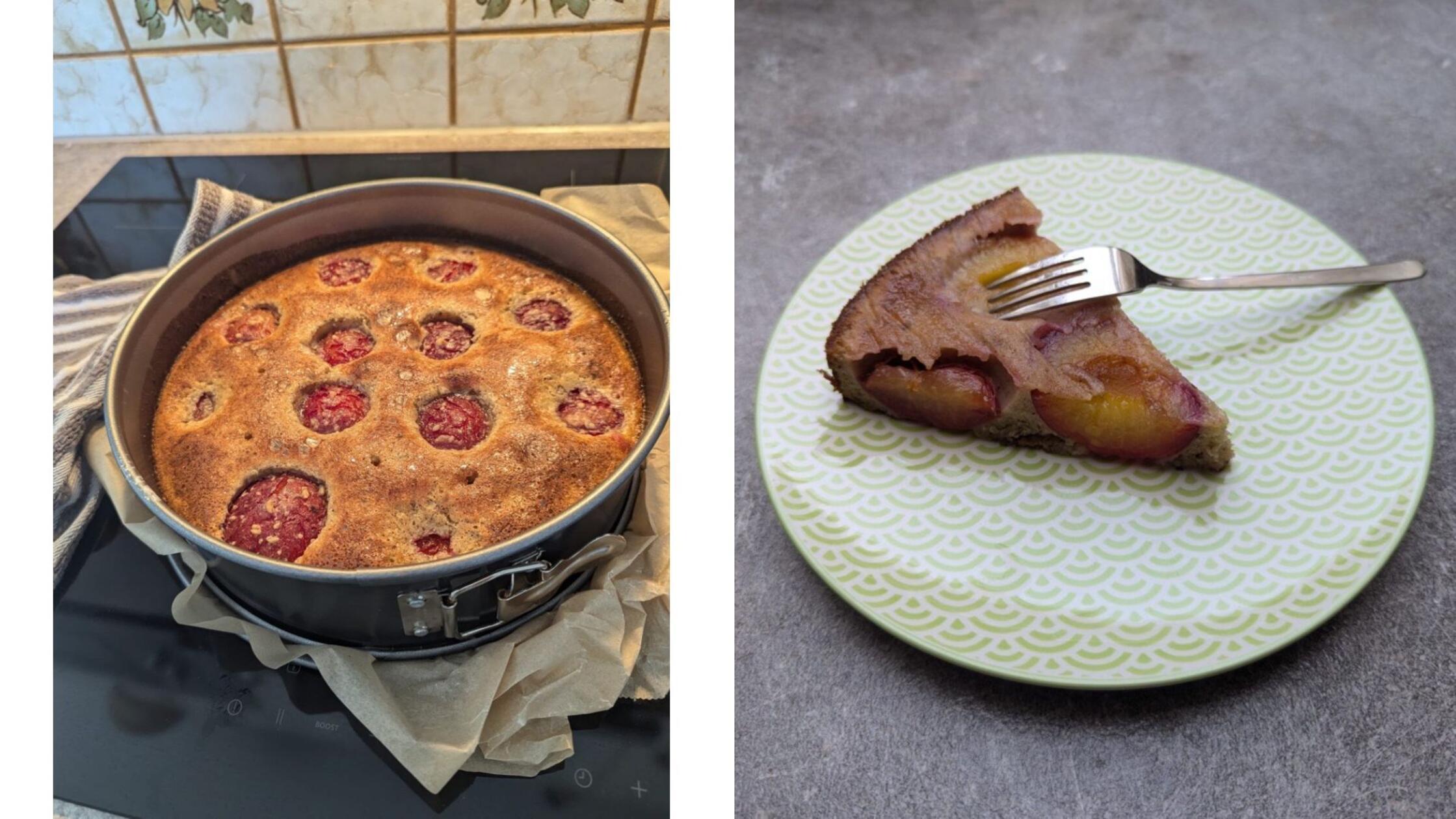 Super lecker und kalorienarm: Gestürzter Pflaumenkuchen