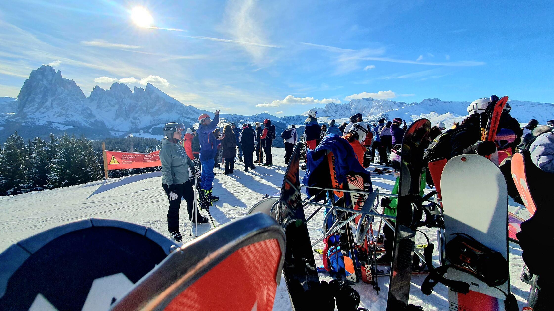 Südtirol Skifahren Seiseralm Grödnertal Niese 2024