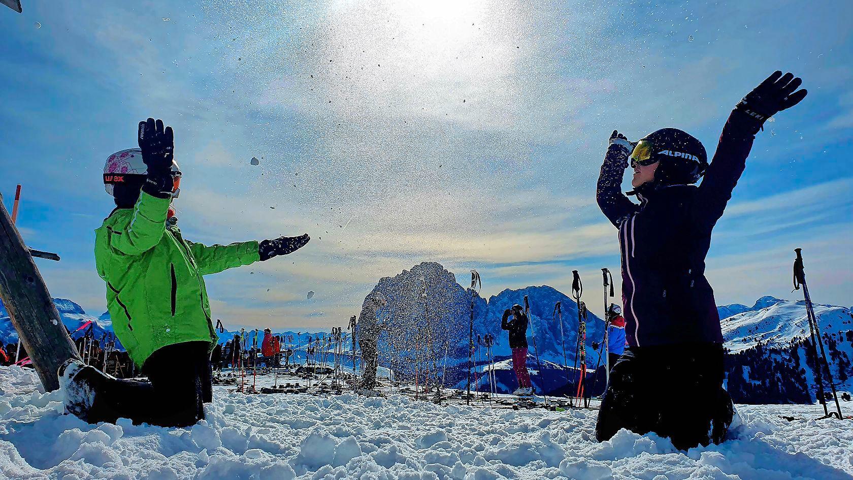 Südtirol Skifahren Seiseralm Grödnertal Niese 2024