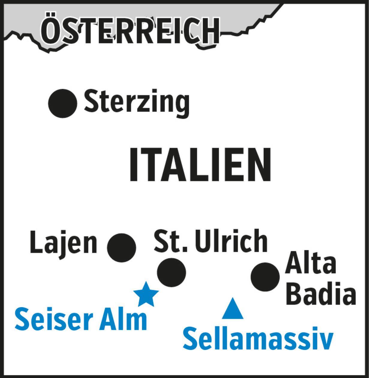 Südtirol Gröden Seiser Alm Lajen