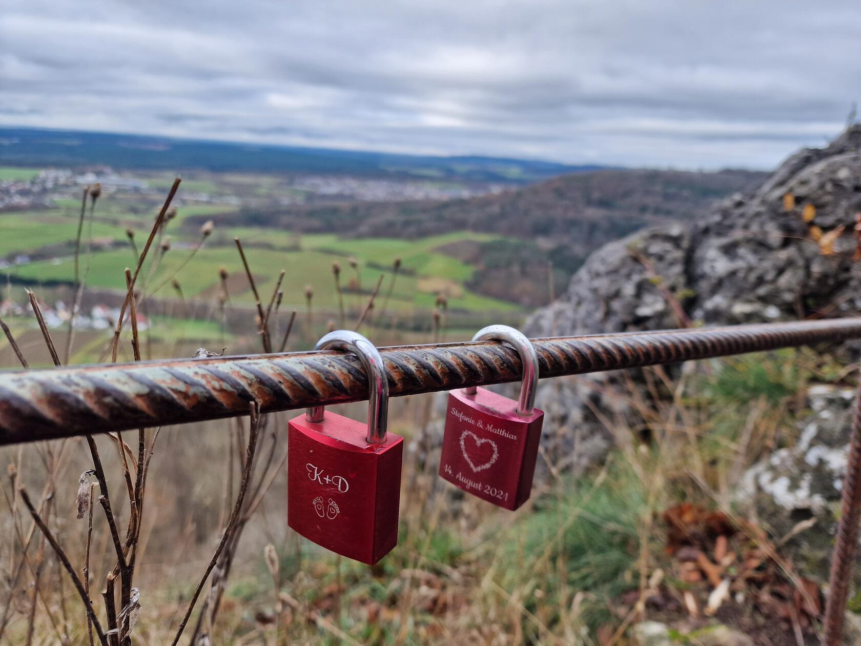 Blick vom Glatzenstein.