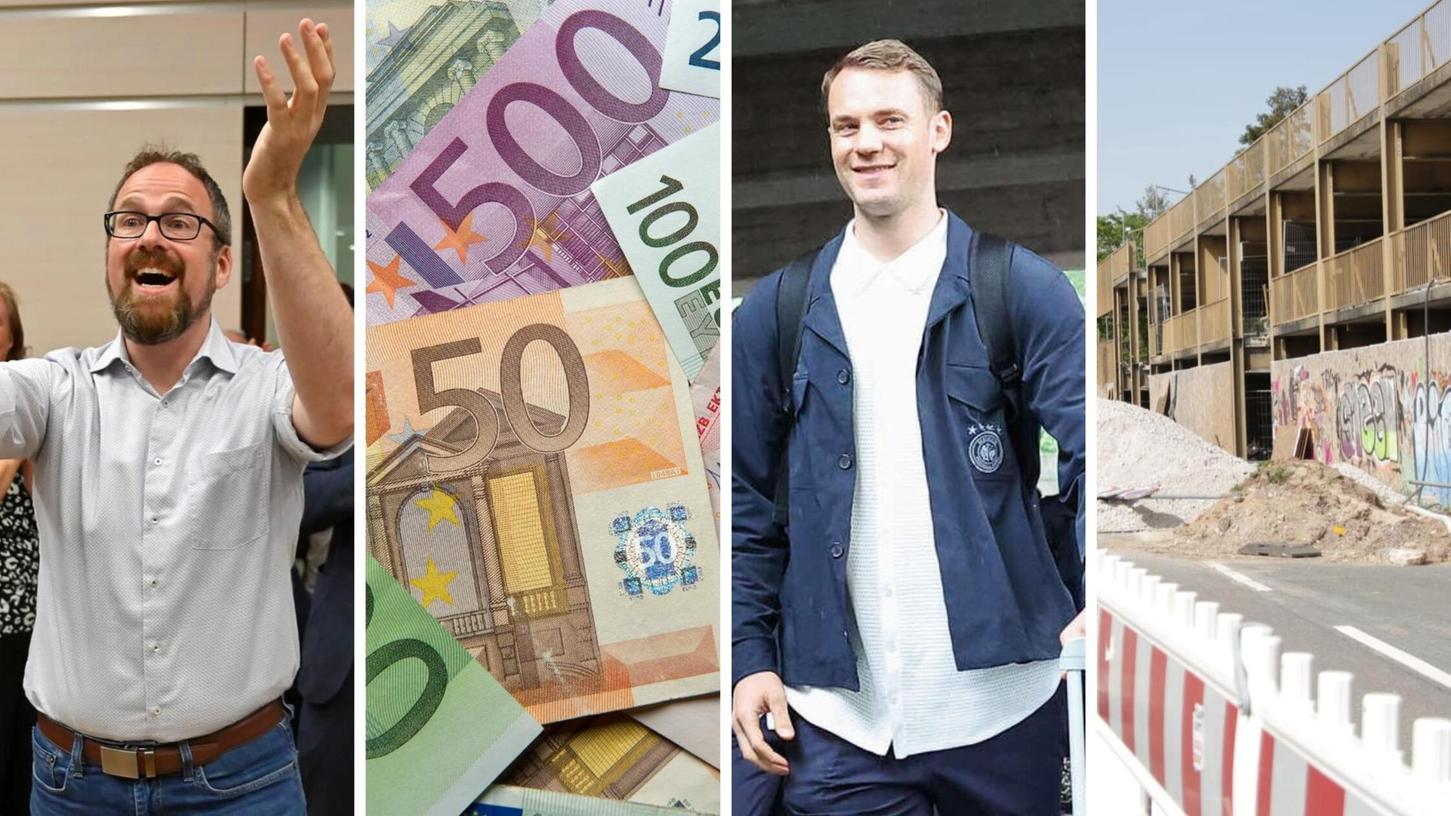 Erlangens OB Florian Janik jubelt, weil die StUB gebaut wird. Der Stadt Erlangen geht das Geld aus. Manuel Neuer und Co. residierten in Herzogenaurach. Das alte Parkhaus am Großparkplatz steht immernoch. Dies und weiteres waren die Top-Themen 2024 in Erlangen und im Landkreis ERH. Erlangens OB Florian Janik jubelt, weil die StUB gebaut wird. Der Stadt Erlangen geht das Geld aus. Manuel Neuer und Co. residierten in Herzogenaurach. Das alte Parkhaus am Großparkplatz steht immernoch. Dies und weiteres waren die Top-Themen 2024 in Erlangen und im Landkreis ERH.