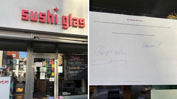 Direkt am Kornmarkt und unmittelbar in Innenstadtnähe stand jahrelang das Sushi Glas: Als regelrechte Institution hatte das Restaurant über Jahrzehnte hinweg Nürnberg mit allerlei japanischem Sushi beliefert. Trotz Beliebtheit schrieb das Restaurant offenbar rote Zahlen. Nach vielen Jahren Betrieb verabschiedete sich im November mit dem „Sushi Glas“ einer der ältesten Sushi-Läden Nürnbergs von seinen Gästen. "In tiefer Trauer" wurden die Türen final geschlossen.