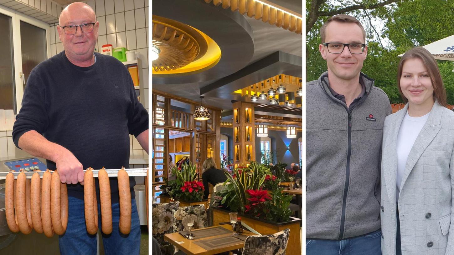 Metzger Manfred Hanel (li.), schloss seinen Betrieb, Gunzenhausen bekam ein zweites Sushi-Restaurant und der Biergarten "Kraftwerk" in Mörsach neue Pächter. In der hiesigen Gastro-Szene gibt es heuer viel Bewegung. Metzger Manfred Hanel (li.), schloss seinen Betrieb, Gunzenhausen bekam ein zweites Sushi-Restaurant und der Biergarten "Kraftwerk" in Mörsach neue Pächter. In der hiesigen Gastro-Szene gibt es heuer viel Bewegung.