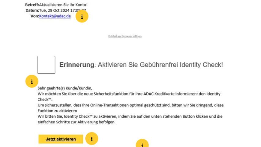 Ein Beispiel der Betrugsversuche. Ein Beispiel der Betrugsversuche.