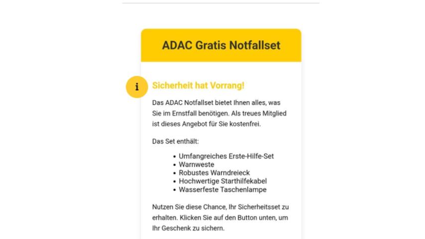 Auch in diesem Fall wollen Menschen im Namen des ADAC betrügen. Auch in diesem Fall wollen Menschen im Namen des ADAC betrügen.