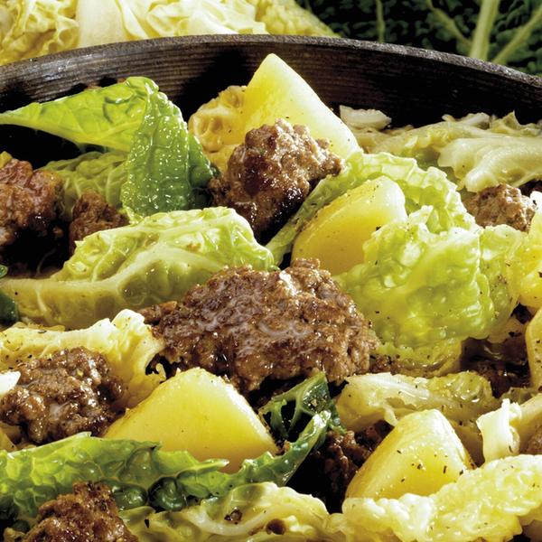 Rezept-Auswahl mit Fleisch