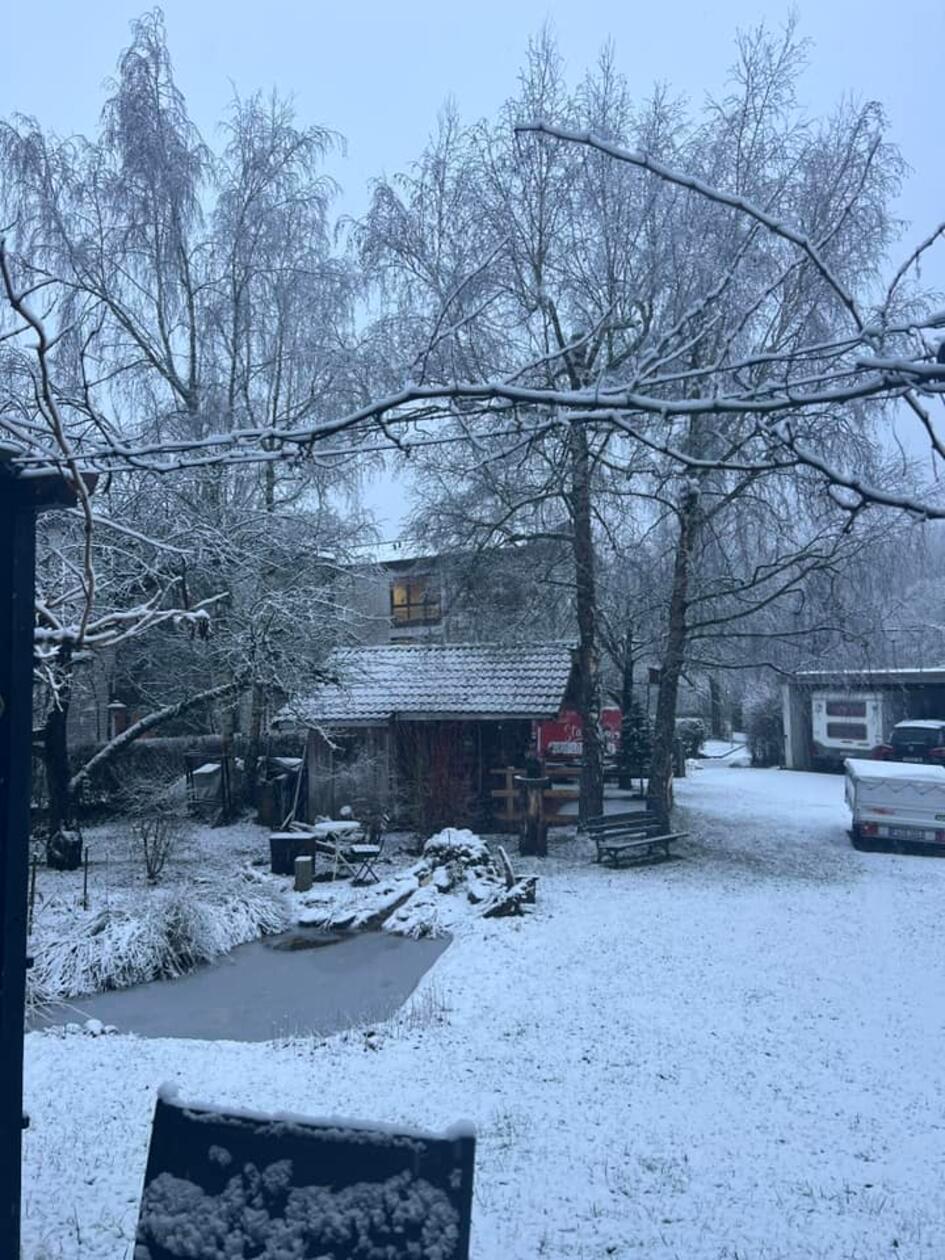 Am Nachmittag schneite es ordentlich im Landkreis Fürth.