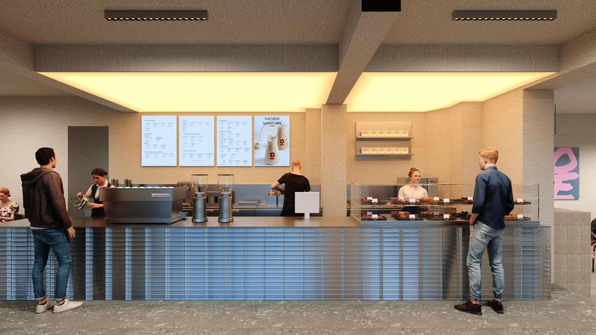 Clean und sehr modern: So wird die kommende Filiale des Espressolab in der Nibelungenstraße 28 in Nürnberg aussehen. "Die Gäste sollen die Farbe hineinbringen" erklärt CEO Özgür Cam. Clean und sehr modern: So wird die kommende Filiale des Espressolab in der Nibelungenstraße 28 in Nürnberg aussehen. "Die Gäste sollen die Farbe hineinbringen" erklärt CEO Özgür Cam.