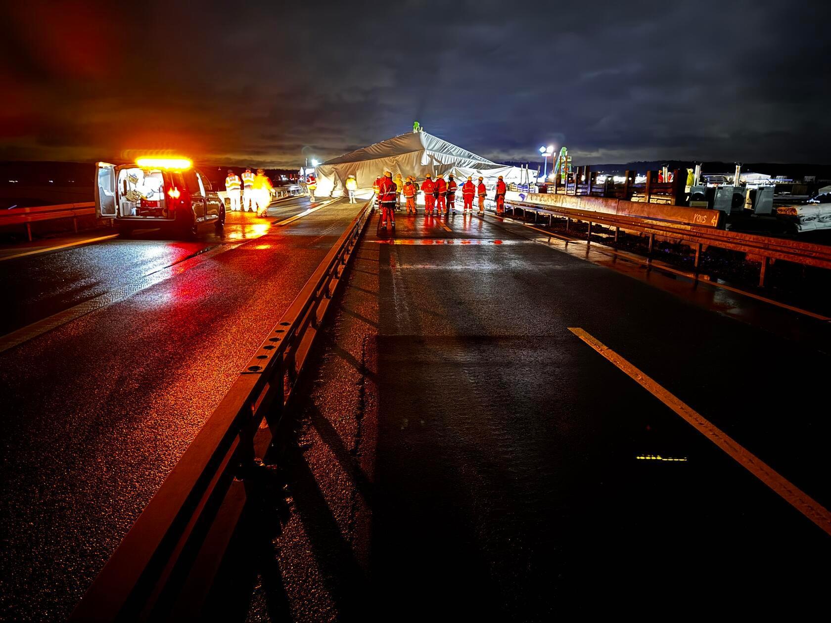 Der Zwischenfall ereignete sich nahe der Anschlussstelle Höchstadt Ost im Landkreis Erlangen-Höchstadt.