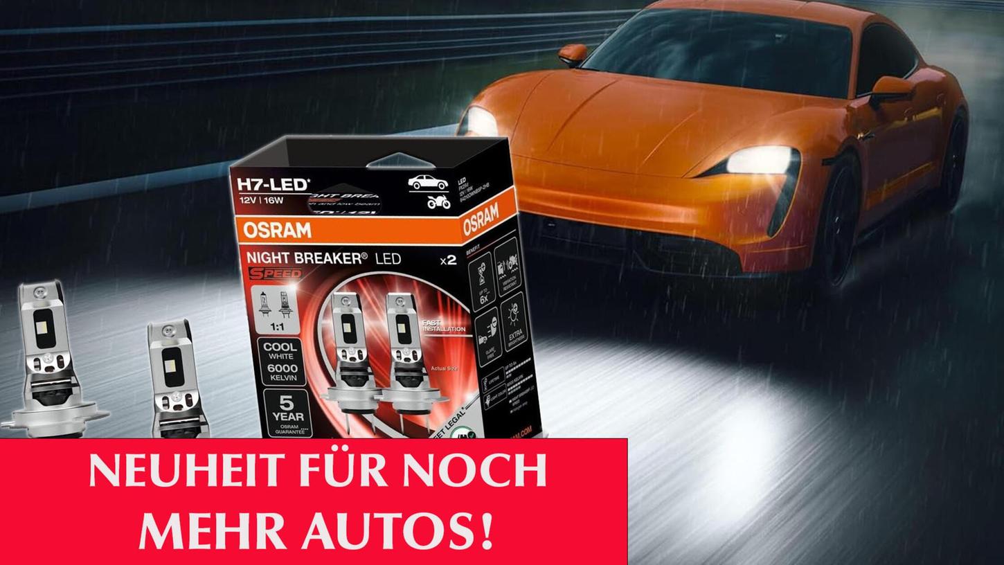 Die LED-Scheinwerfer passen laut Osram in 100 % aller H7-Halterungen. Die LED-Scheinwerfer passen laut Osram in 100 % aller H7-Halterungen.